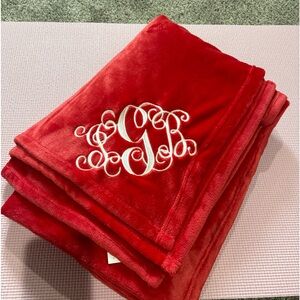 Fleece Blanket 48x77 IN with JGB Initials